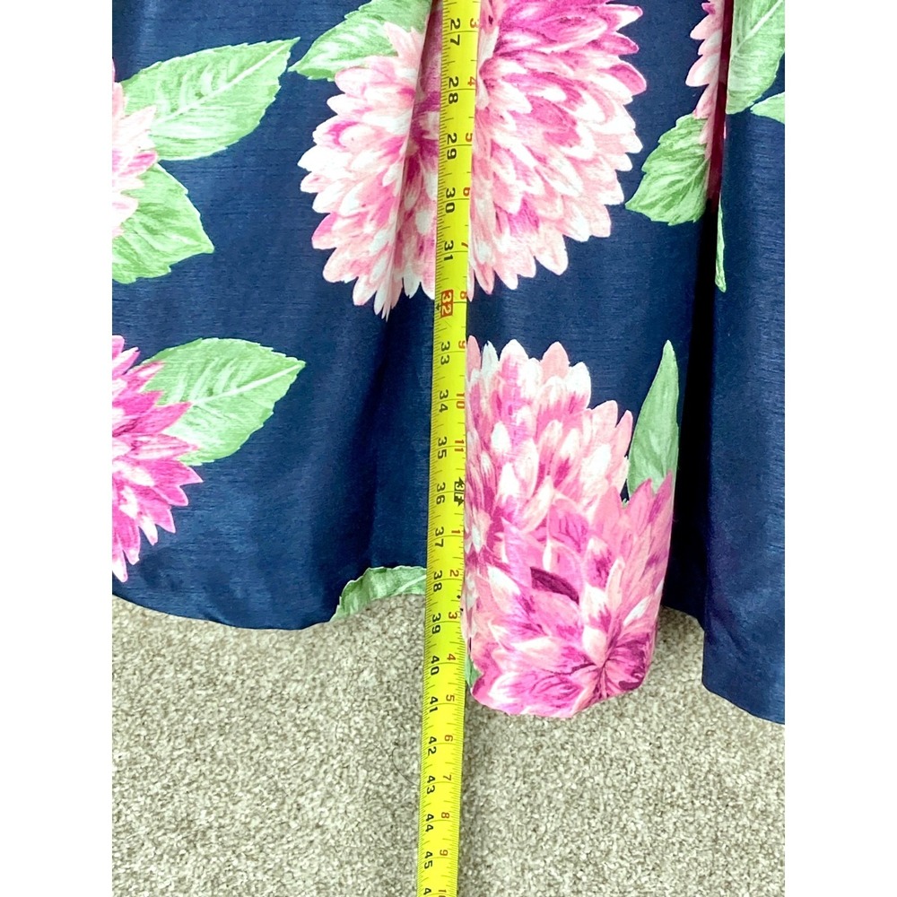 Jessica Howard Floral Fit & Flare Dress Womens 8 Navy Pink Summer Spring Party - Picture 10 of 12